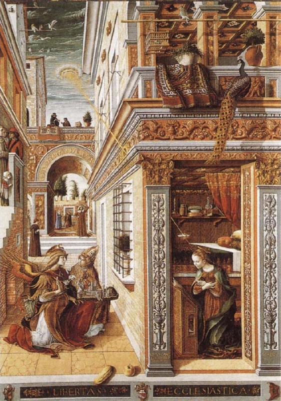 Carlo Crivelli Annunciation with St Emidius oil painting picture